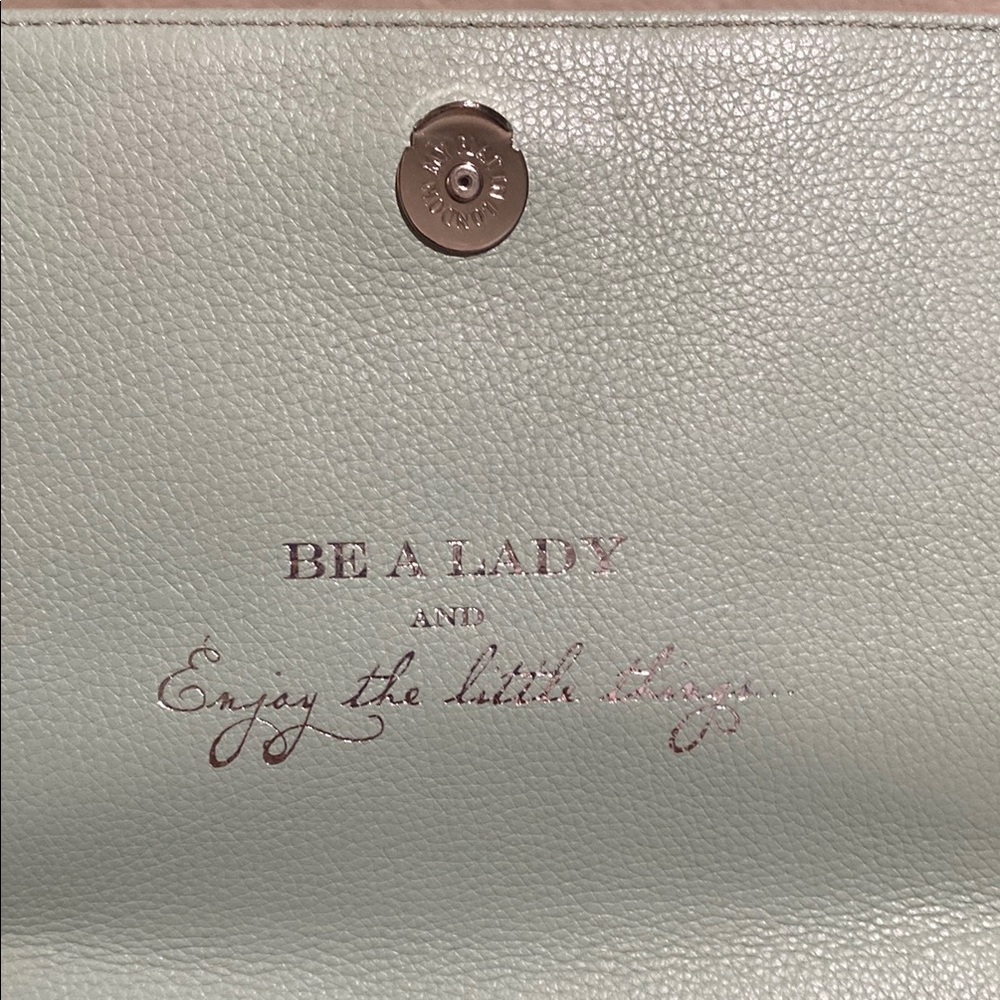 My flat in London mint color Purse with Structured Design and Top Handle - Picture 3 of 5